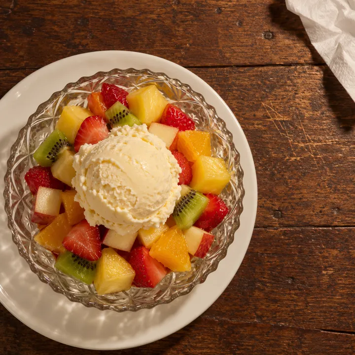 Macedonia con gelato