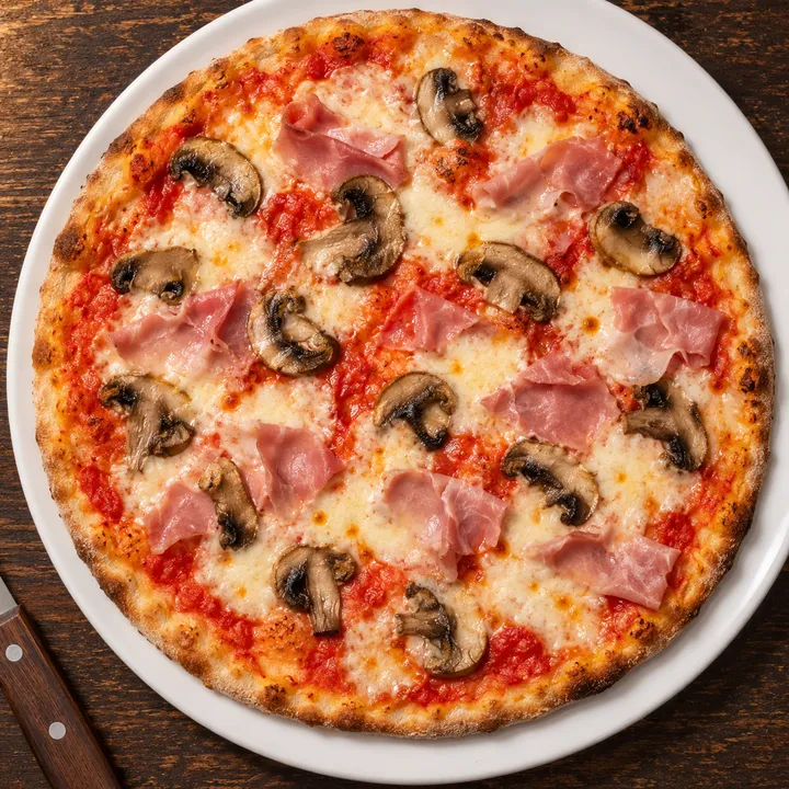 Prosciutto e funghi