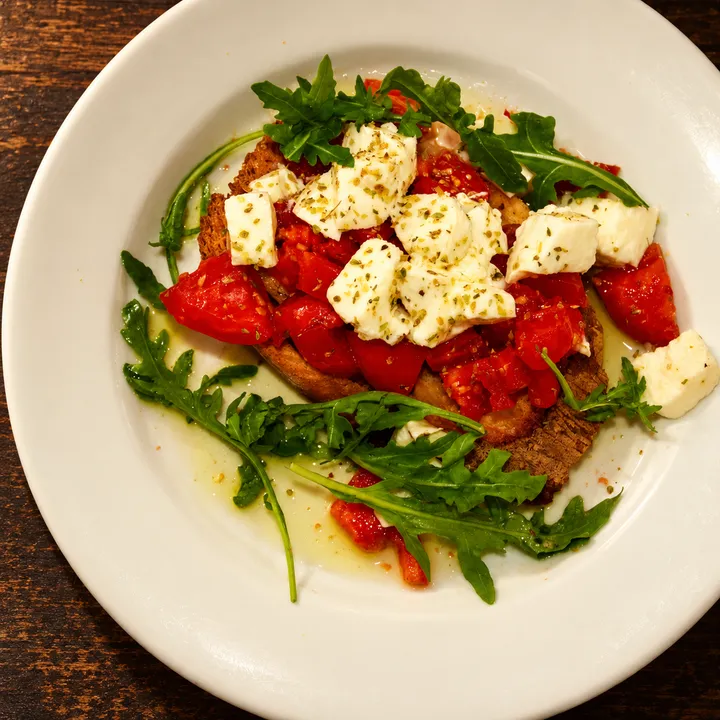 Bruschetta pomodoro e mozzarella