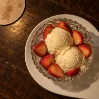 Fragole con gelato