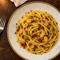 Spaghetti aglio, olio e peperoncino