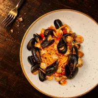 Spaghetti alle cozze e vongole